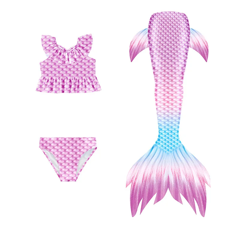 Wholesale Girls Swimsuit Mermaid Swimming Tail Swimwear Set Mermaid ...