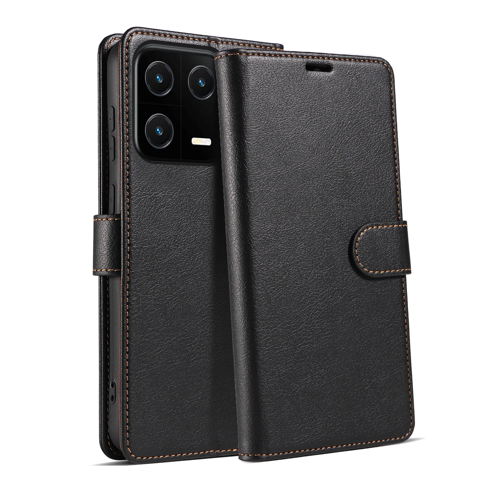 Laudtec LX512 Solid color phone case with leather protective cover anti drop wear-resistant For xiaomi 14ultra 14T pro redmi 13c supplier