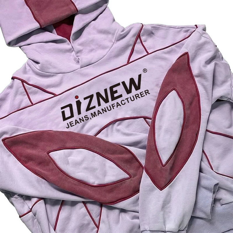 DiZNEW Custom Manufacturer Wholesale Fashion Hoodie Men's Hoodies Set Custom Logo Plus Size Hoodie manufacture