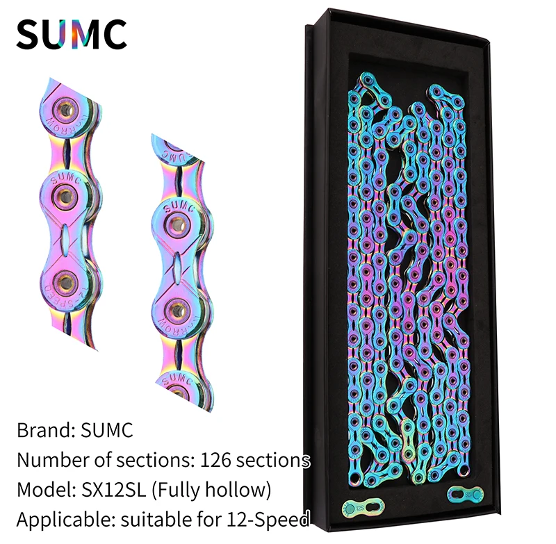 パーツ sumc 11sl rainbow SUMC 11 Speed SX11SL MTB 116L Road Bicycle Bike Rainbow