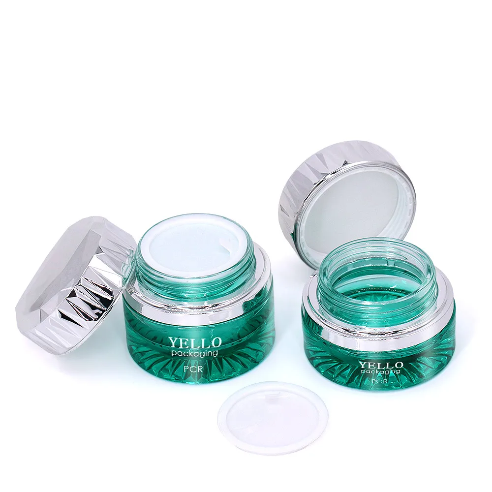 Luxury Glass Cosmetics Packaging Empty Jars Set for Cosmetic Bottle With Glass Jar Skincare Set