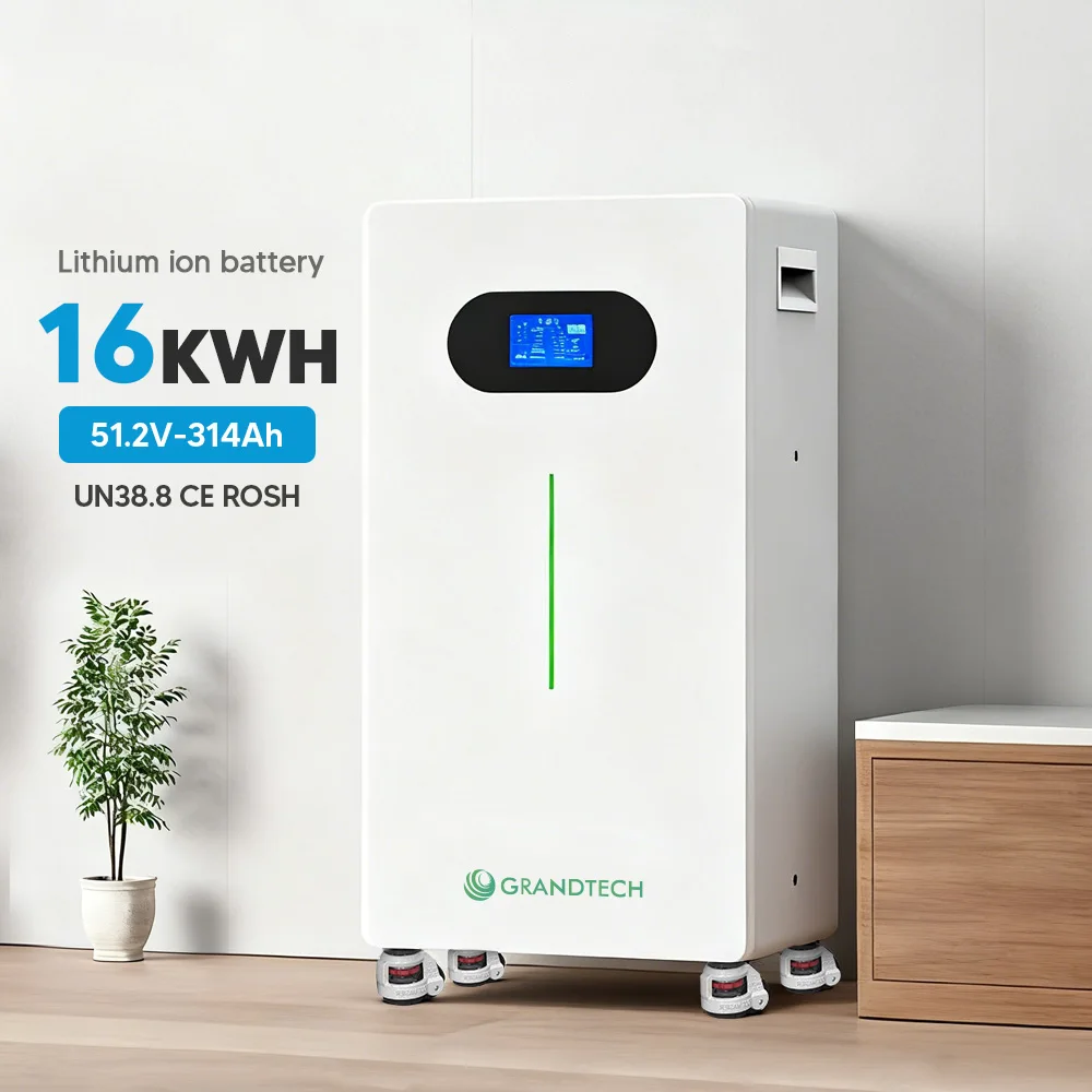 ODM OEM Snelle Levering 15 kWh 16 kWh Huissolair Energiesysteem 51,2 V 314 Ah LiFePO4 Lithiumbatterijpack Energiespaarbatterij