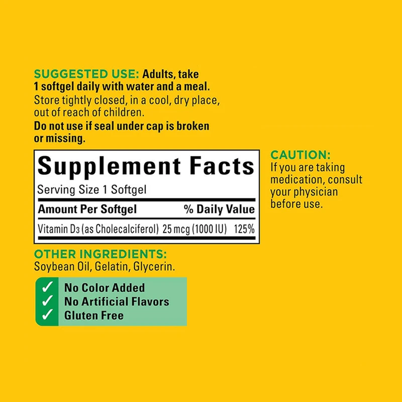 Private Label Vegan Immune Support and Bone & Teeth Soft Capsules Supplement Healthy Muscle Halal 5000iu Vitamin D3 Softgels