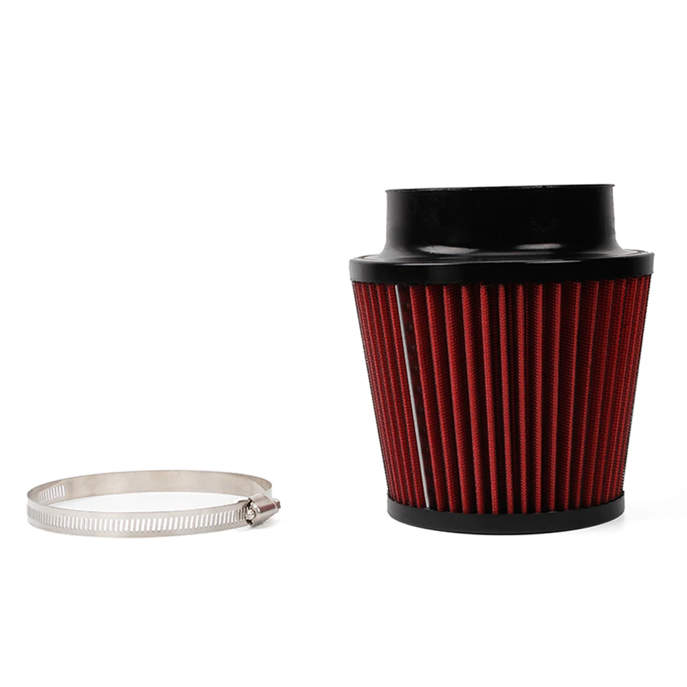 Universal 3" 76mm Modification Flow Car Cold Inlet Air Filter Car Modified Air Intake Filter Cleaner Pipe Cone air Filter