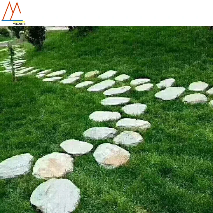 天然草坪铺路石花园石垫脚石板岩 - buy stepping stone,garden stone