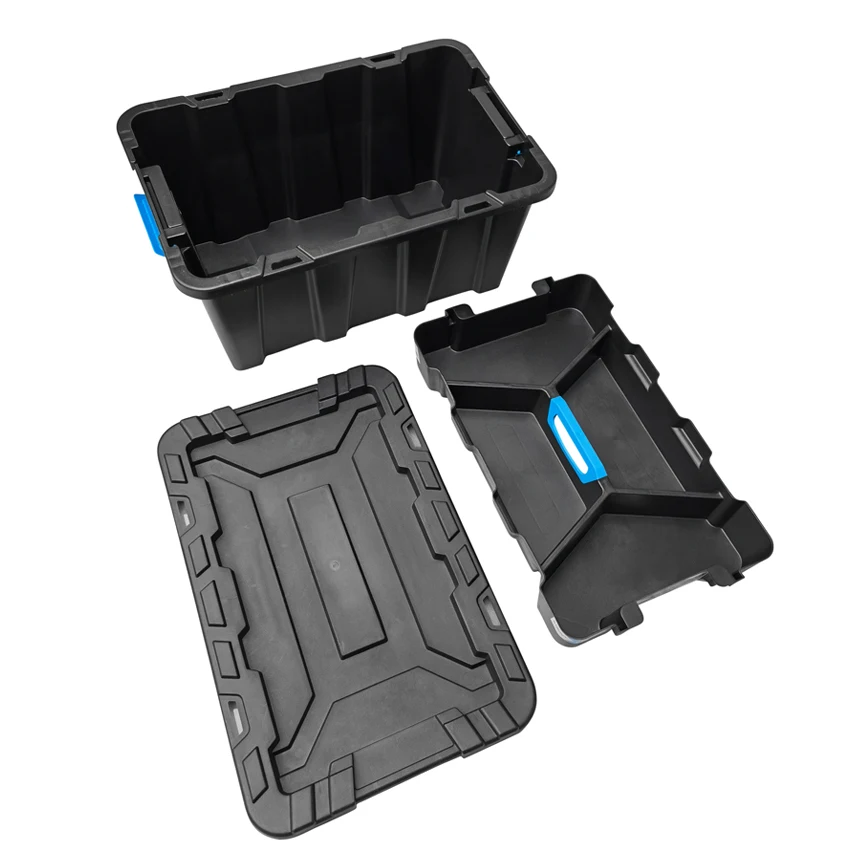 Eco Friendly 80l Heavy Duty Multi Plastic Storage Box Container with Handle