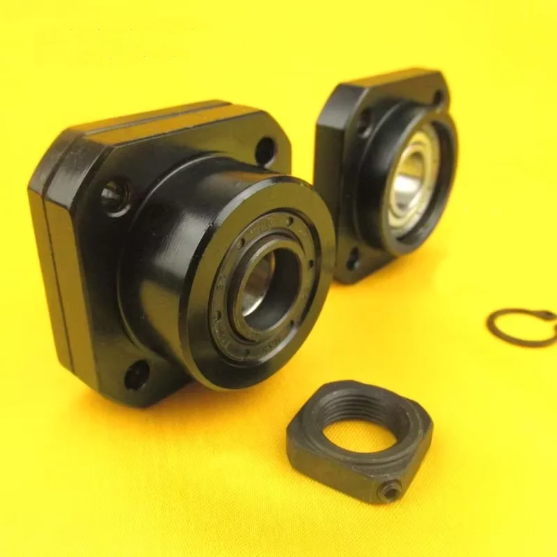 Hengdong Stainless Steel Ball Screw Support/Bearing Housing FK10 FK12 FK15 FK20 FK25 FF12 Factory Direct Sales