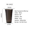 แก้วกาแฟสีดำ PET ขนาด 98-24 ออนซ์