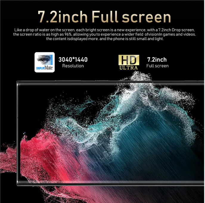 2021 Newest Note30+ 12GB 512GB Smartphone 6.9 Inch AMOLED Screen Android10.0 Smartphone red mi Fingerprint Unlocked Mobile Phone