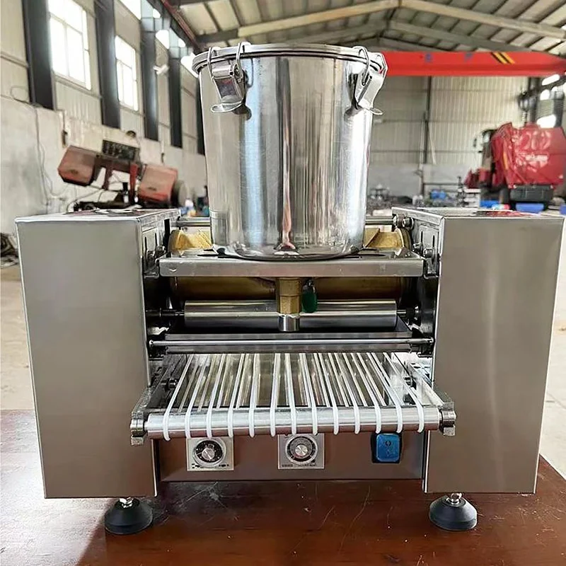 Durian Crepe Make Pour Crepe Commercial Melaleuca Cake Crust Duck Pancake Machine a De Crepe Automatique