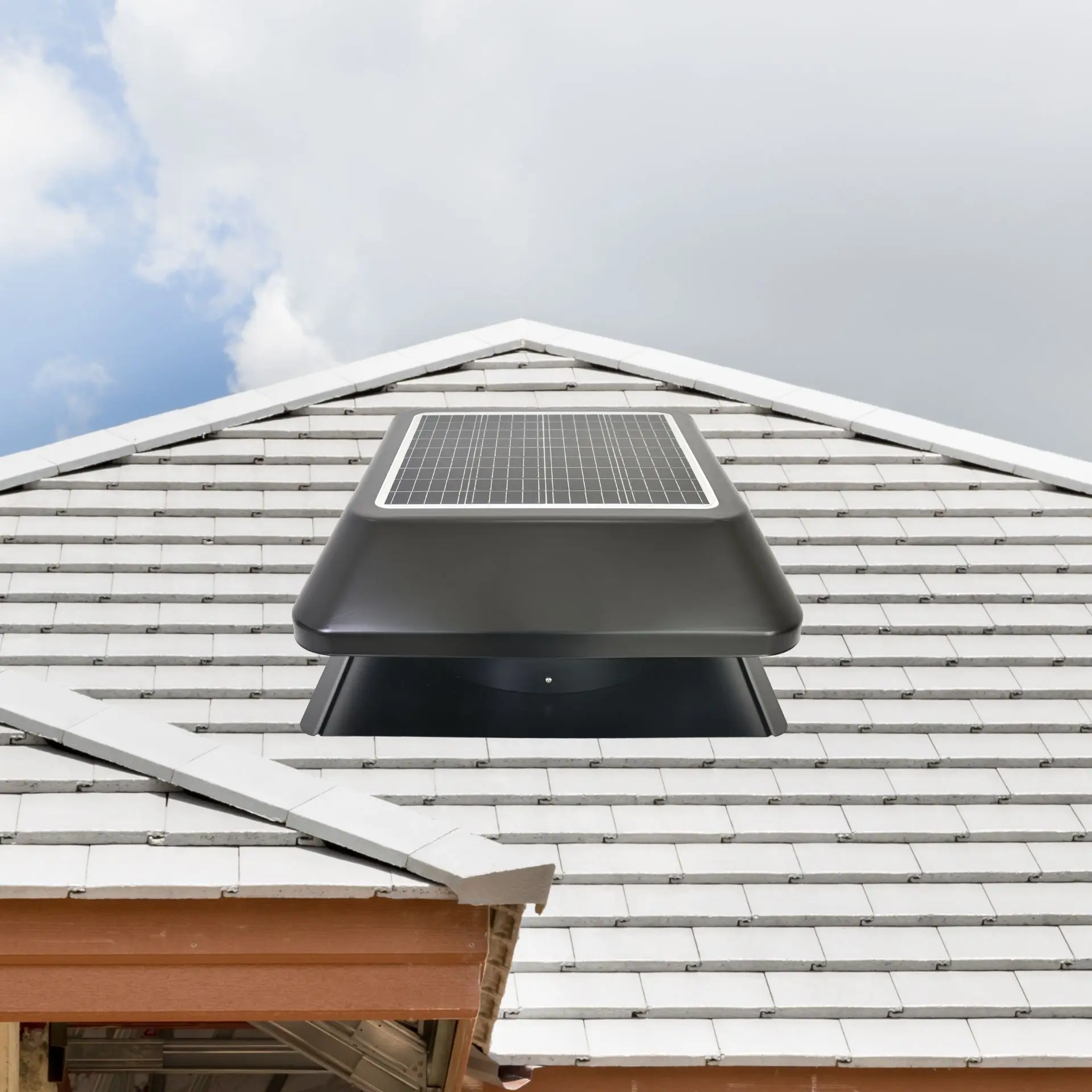 25W Solar Powered Attic Ventilation Fan Efficient Cooling