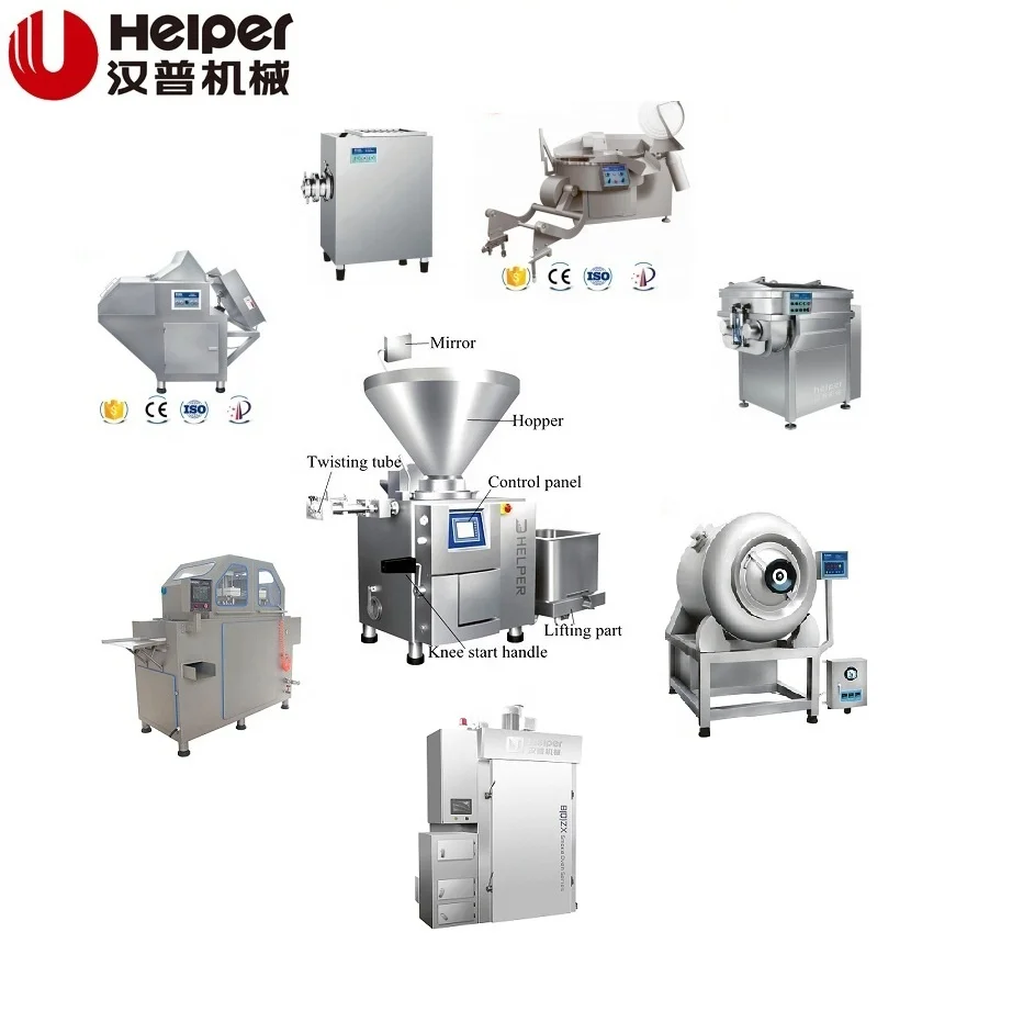 Russian Sausage Making Machine Complete Russian Sausage Production Line Machine Russian Sausage and Polony Machine
