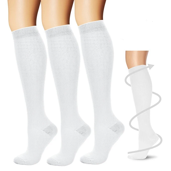 +MD Chaussettes de compression médicale 20-30 mmHg pour hommes et femmes 