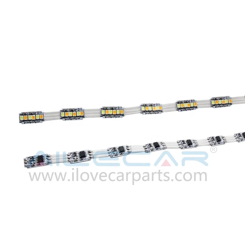 AILECAR Sequential LED DRL Strip May bach Mode Car LED Strip Light for Universal Car Motorcycle