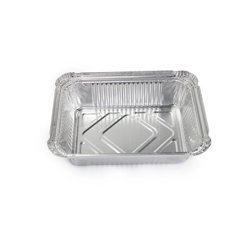 TIA CA45 High Cost Effectiveness  7.5 Inch Rectangular Box Fast Food Container Storage Aluminium Foil Food Container
