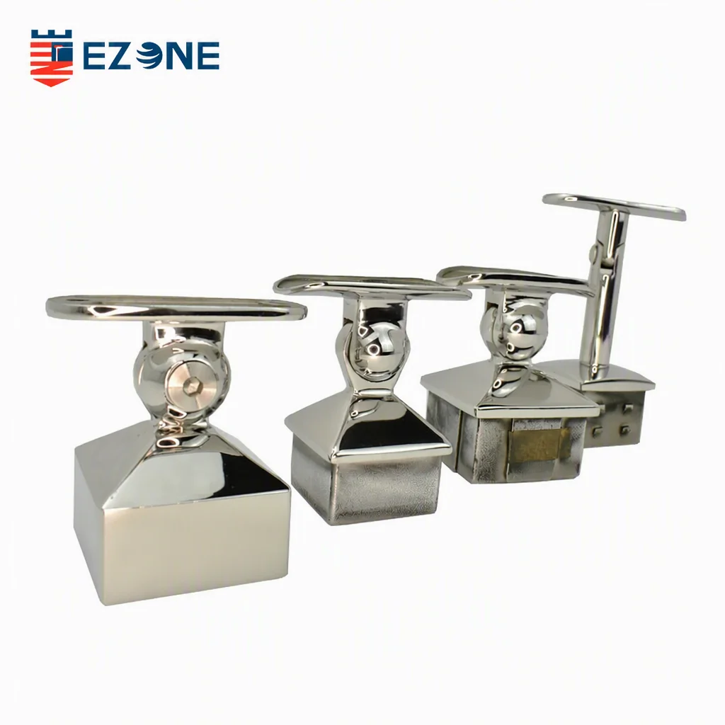 EZONE Modern Stainless Steel Glass Support Handrail Bracket Wall-Mounted for Balcony Staircase Railing Durable Eco-friendly