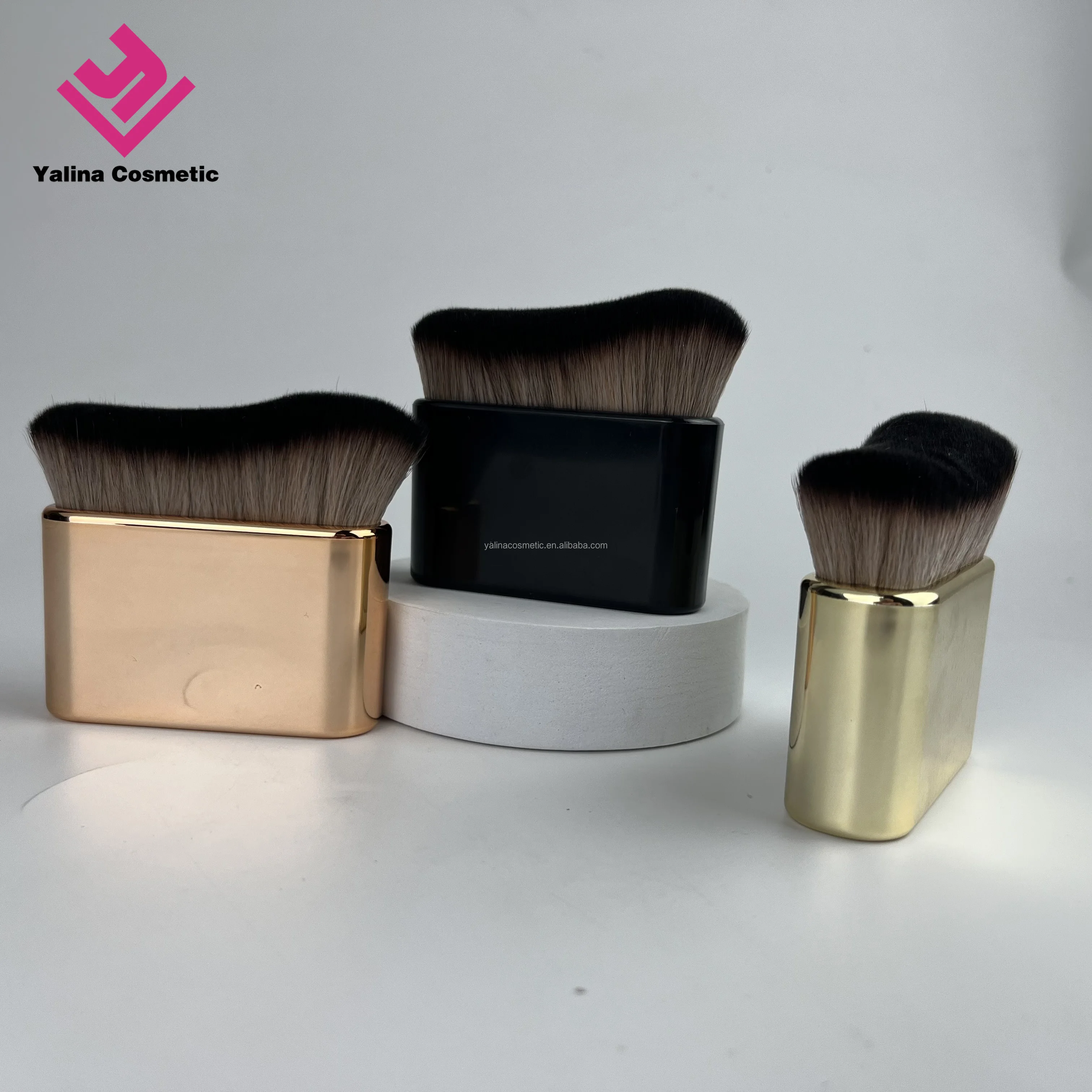 Yalina Custom Logo Big Size Kabuki Tanning Body Applicator Brush