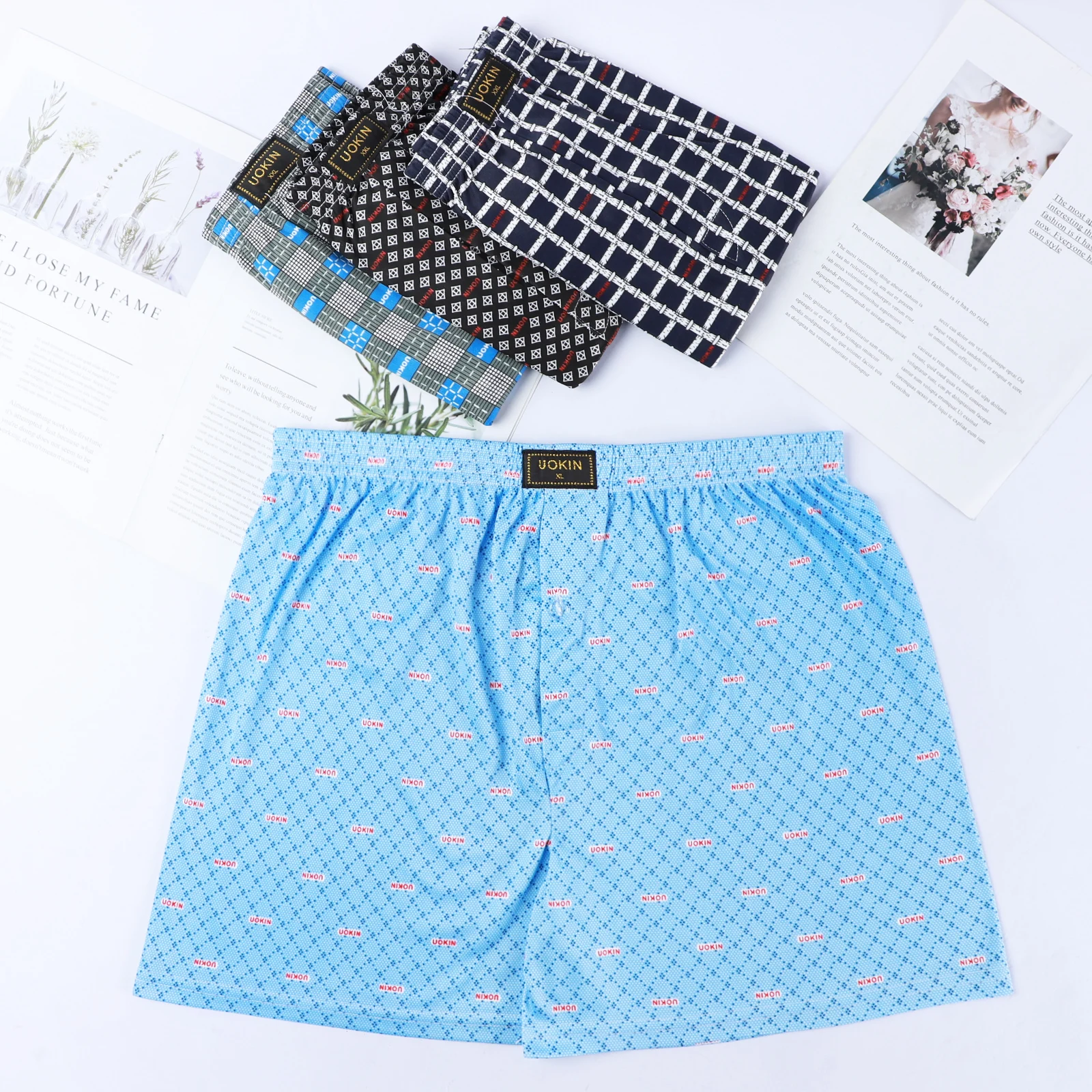 Wholesale Quality Pajamas Home Wear Boxer Shorts Men's Underwear ...