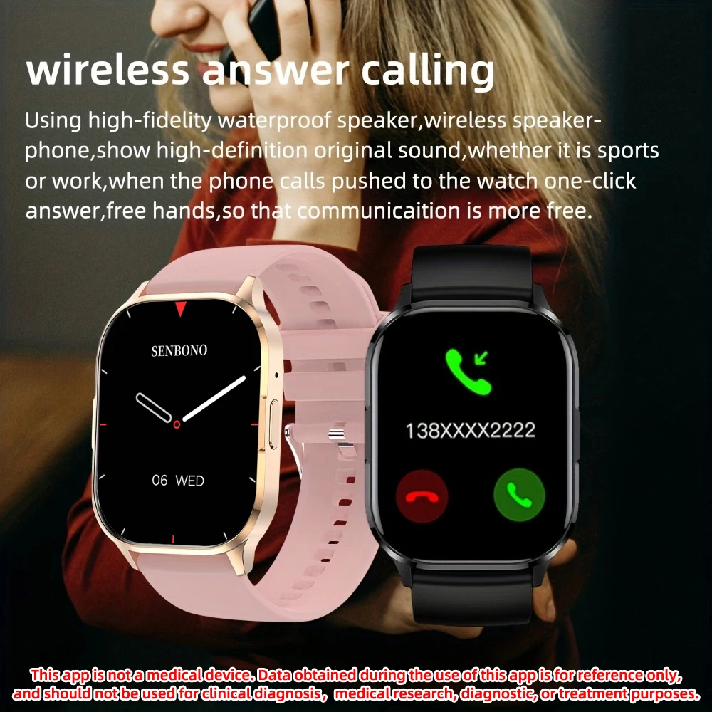 Fitness Tracker Sanlepus Smart Watch App SENBONO Air3 Smart Watch