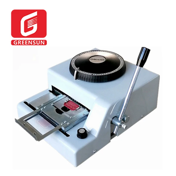 Code Letters Manual Number Stainless Steel Plate Embossing Machine Dog Tag Embosser