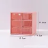 Small six-compartment storage box [Cherry Blossom Pink]