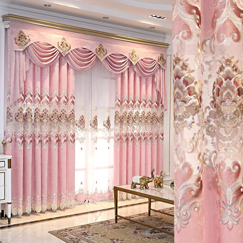 Louis Vuitton Pink Luxury Fashion Window Curtain Home Decor in