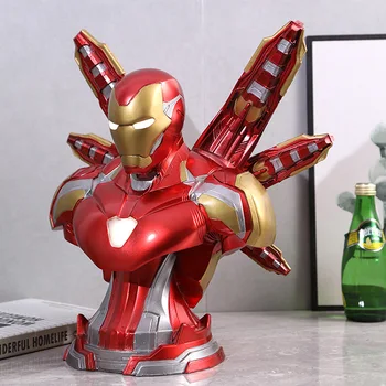 Avengers Iron Man MK85 Wings Iron Man Resin craft luminous model toy peripheral craft gift ornaments