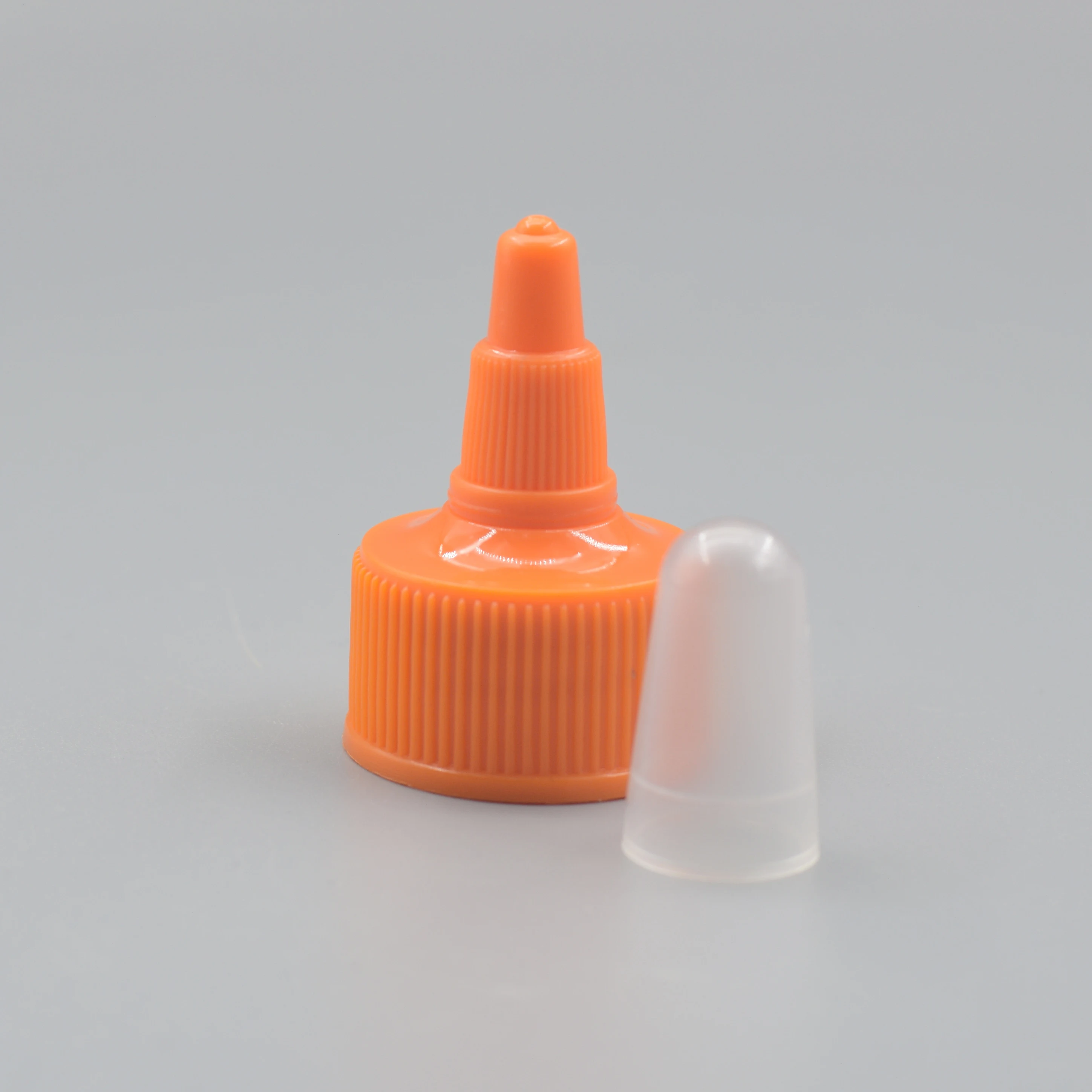 28mm Plastic Dropper Cap with Cover 28/410 Tomato Sauce Squeezing Cap Ketchup Bottle Cap Glue Spout Bottle Lid