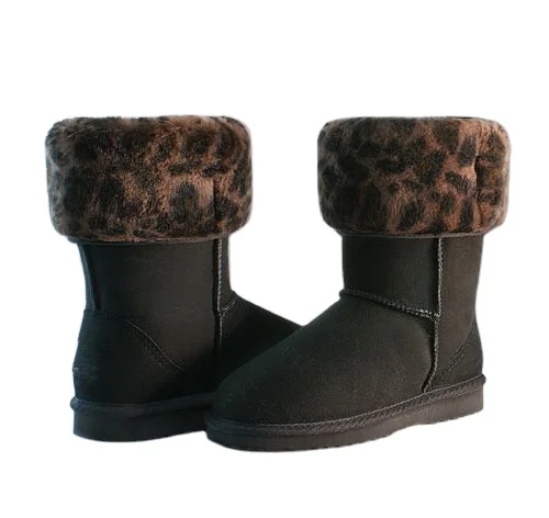 leopard print sorel boots