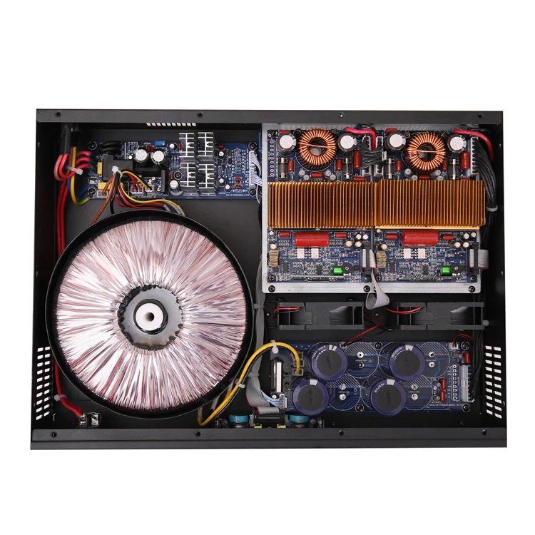 2U 2 Two Channel Class D 2500w 2600w 1300w Sound System Amplifier Height Speaker Power Ati Pro Amplifier