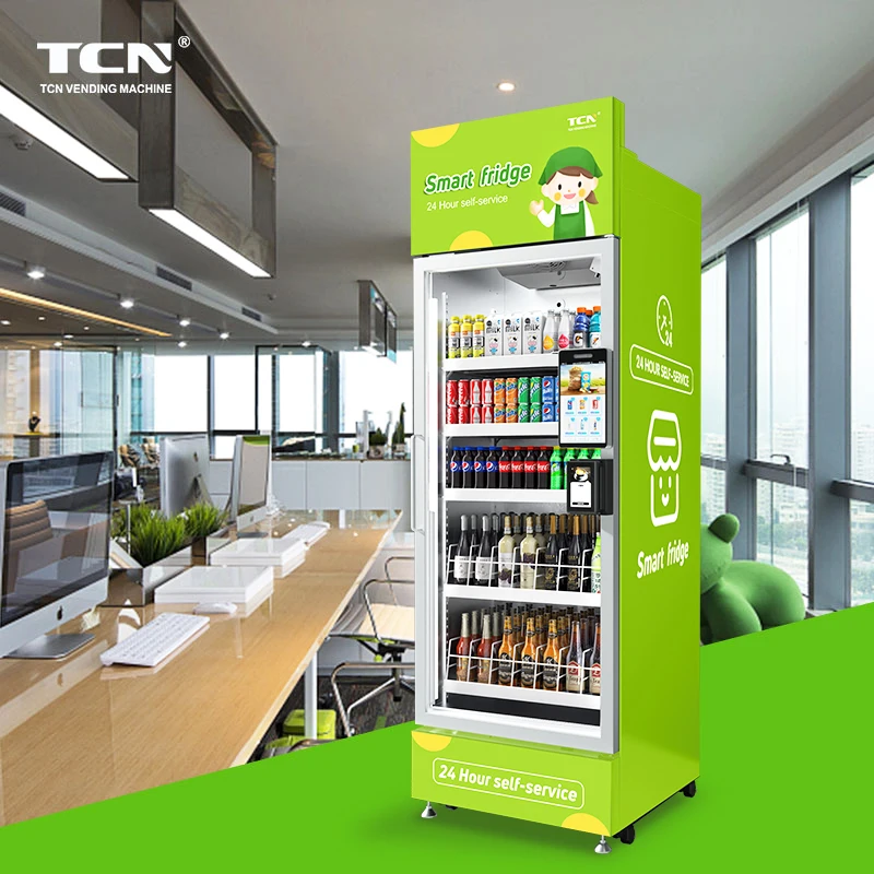 TCN New Style Smart Fridge Vending Machine Refrigerated Mixed Drinks Vending Machine