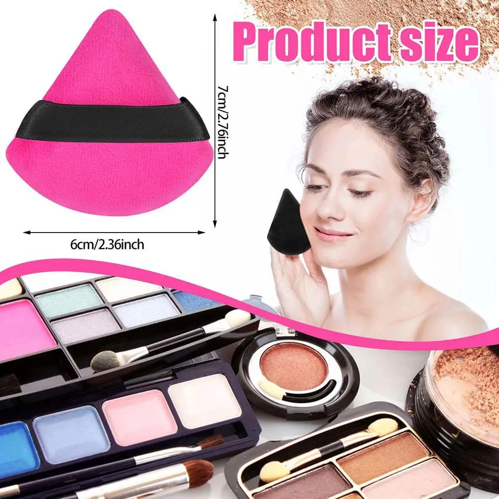 Soft Cheap Triangular Cushion Powder Puff Hot Cheek Cosmetics Tool Beauty Facial Blender Wet Dry Triangle Cotton Makeup Sponge