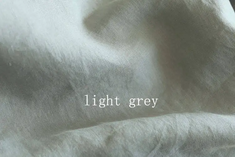 Окрашенная промытая натуральная 55% льняная 45% хлопчатобумажная ткань для постельного