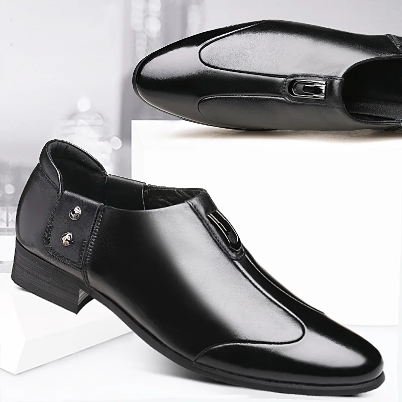 Men's Dress Leather Shoes Korean Version Of Business Casual Men's Shoes