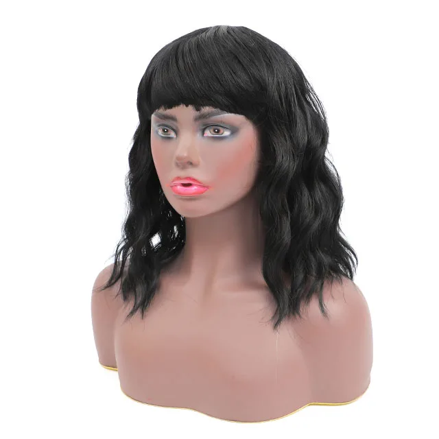 Wig Natural Cheap Hair Vendors Wholesale Wigs Bulk Wavy Bob Synthetic Wig Heat Resistant Fiber