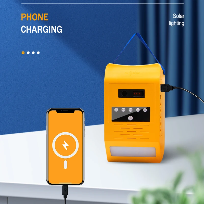 Portable Mini Solar Power System for Home Electricity Generating and LED Indoor Lighting Kits
