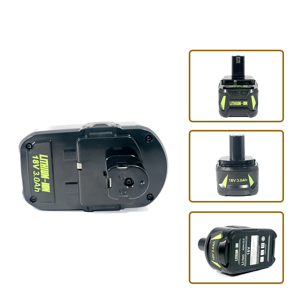 product hi performance 18v replacement lithium battery 18v 3ah li ion battery for ryobi power tools-2