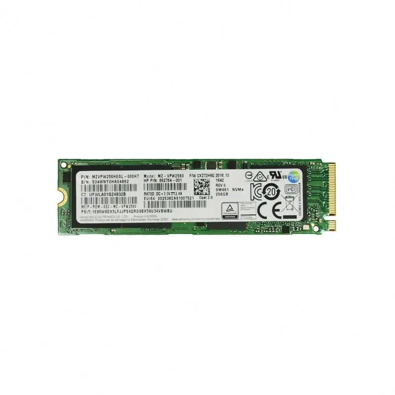 100% Tested Sm961 256gb Nvme Mzvpw256hegl Mz-vpw2560 M.2 Pcie Ssd ...