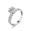 Silver Moissanite  1ct