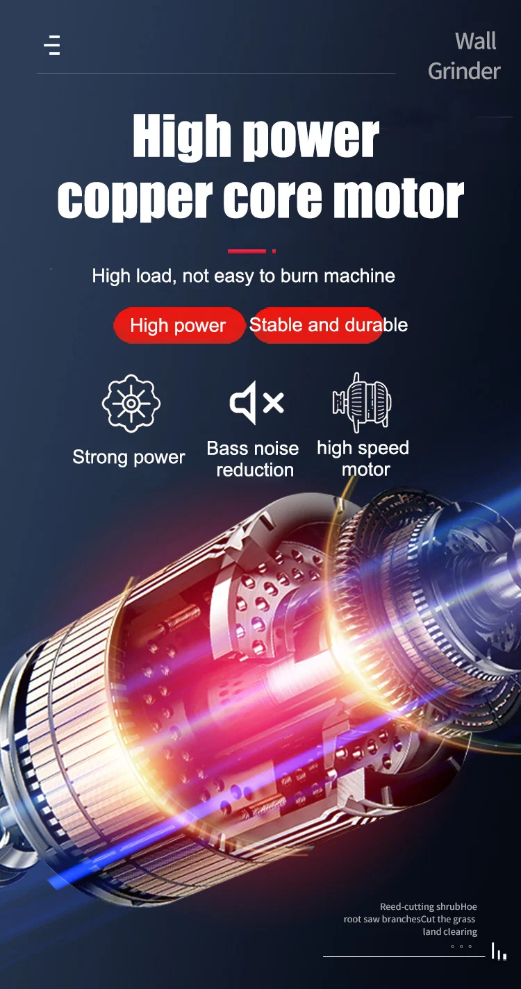 1250w Powerful 7 Variable Speed Wall Sander Electric Drywall Sander