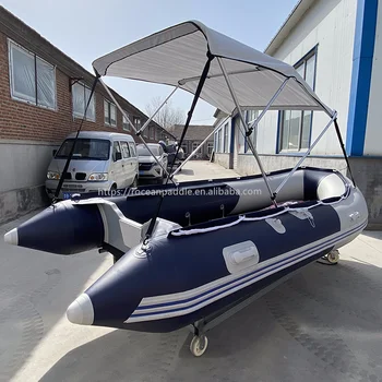 1.2mmpvc 5 6 7 8 People Foldable Inflatable Fishing Boats with Outboard Motor for Speed Sport