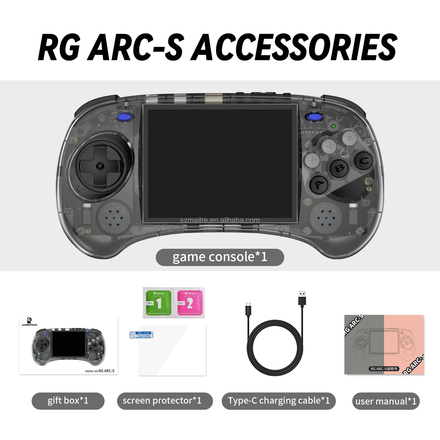 Anbernic RG Arc-S Handheld Gaming Console Inch IPS Screen