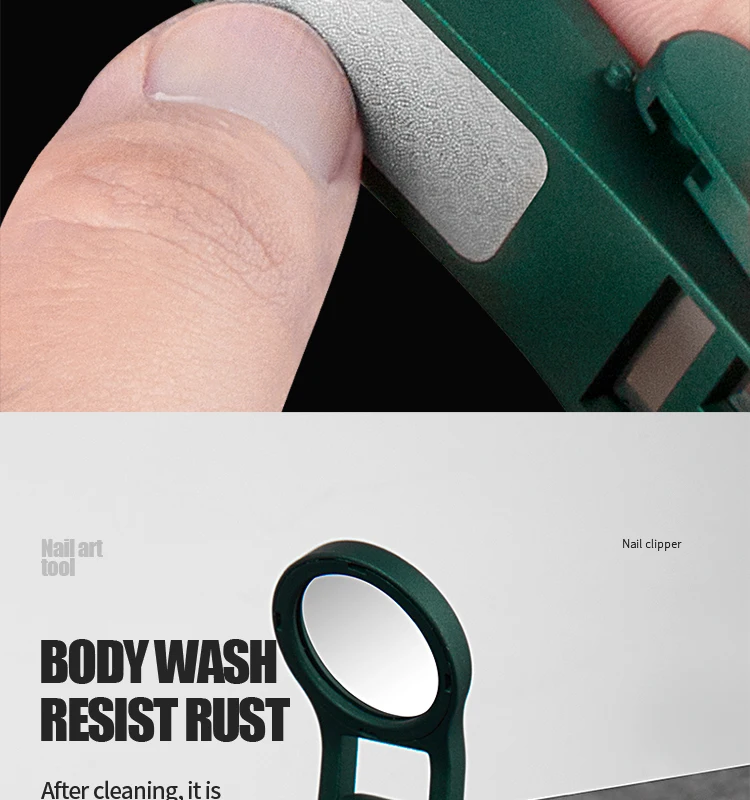 Stainless Steel Magnifying Glass for the Elderly Special Anti-splash Special Thick Hard Nail Clippers Special Thick Hard Nails