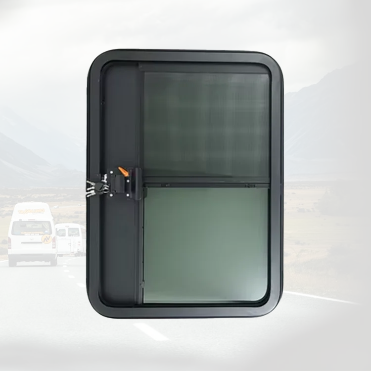 High Quality Tempered Glass for RV Teardrop Trailer Door With Sliding Window Xps Door Panel Rv Door