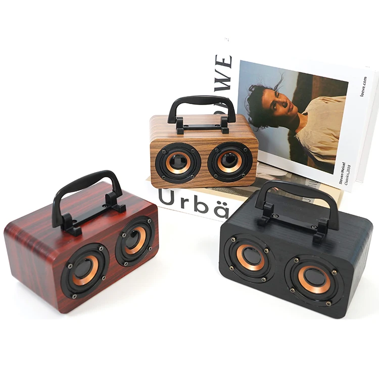 Top Sales Wooden Portable Bluetooth Speaker Waterproof Wireless WIFI Sound Quality