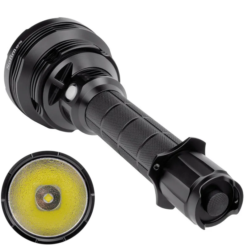 Sp70 ポータブル 5500lm T6 充電式 Cob Led 懐中電灯トーチ 6 モード
