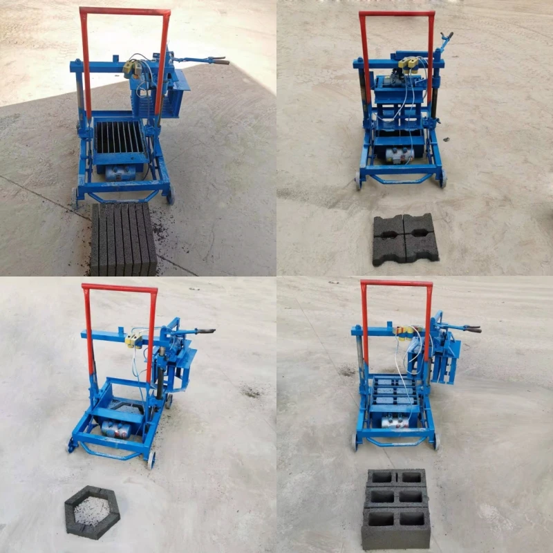 Semi-Automatic Road Paving Hollow Concrete Block Making Machine Mobile Cement Block Making Machine Block Manufacturing Machine
