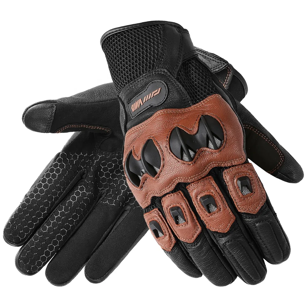 leather hand gloves for bike