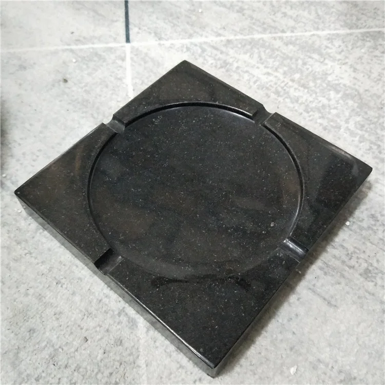 product natural black marble tray marble ashtray-5