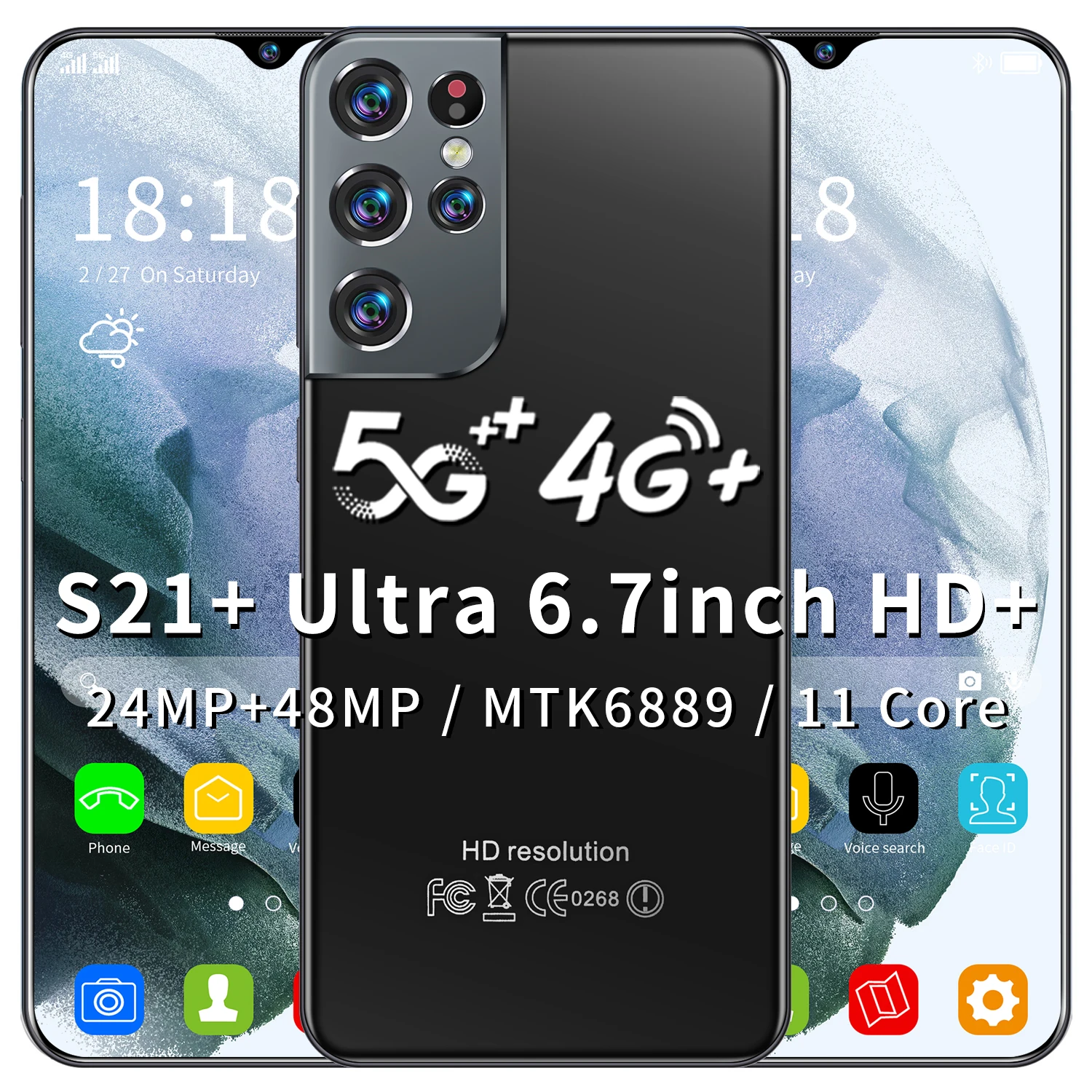 S21 Ultra Smartphone, Teléfono celular desbloqueado teléfonos Android Smart  11 Grillo pequeño u319aa Menos de 100 dólares Blu Smartphones 0.18 oz i